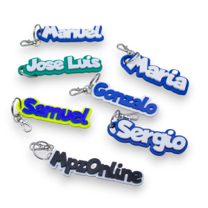 Llavero personalizado con nombre (2-3cm altura)