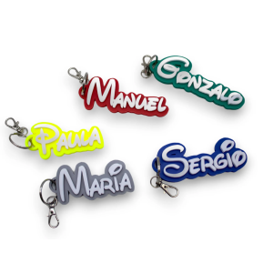 Llavero personalizado con nombre (2-3cm altura)