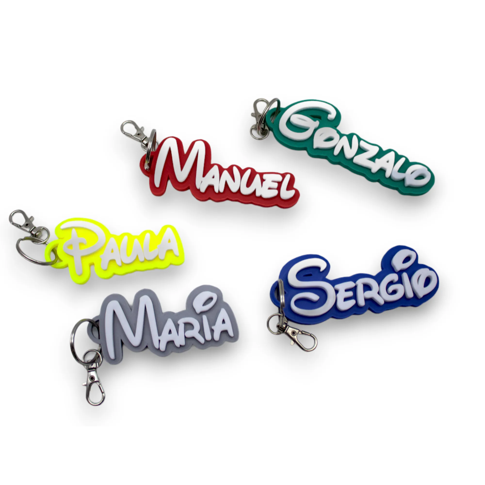 Llavero personalizado con nombre (2-3cm altura)