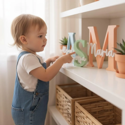 Letra Decorativa Personalizada en 3D con Nombre | Varios Tamaños y Colores