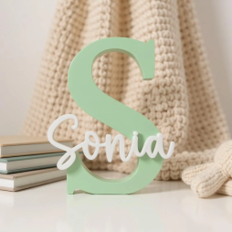 Letra Decorativa Personalizada en 3D con Nombre | Varios Tamaños y Colores