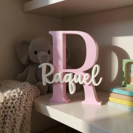 Letra Decorativa Personalizada en 3D con Nombre | Varios Tamaños y Colores
