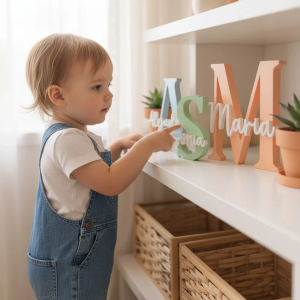 Letra Decorativa Personalizada en 3D con Nombre | Varios Tamaños y Colores