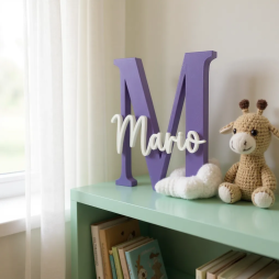 Letra Decorativa Personalizada en 3D con Nombre | Varios Tamaños y Colores