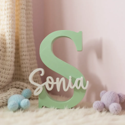 Letra Decorativa Personalizada en 3D con Nombre | Varios Tamaños y Colores