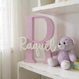 Letra Decorativa Personalizada en 3D con Nombre | Varios Tamaños y Colores