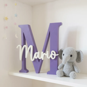 Letra Decorativa Personalizada en 3D con Nombre | Varios Tamaños y Colores
