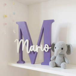 Letra Decorativa Personalizada en 3D con Nombre | Varios Tamaños y Colores